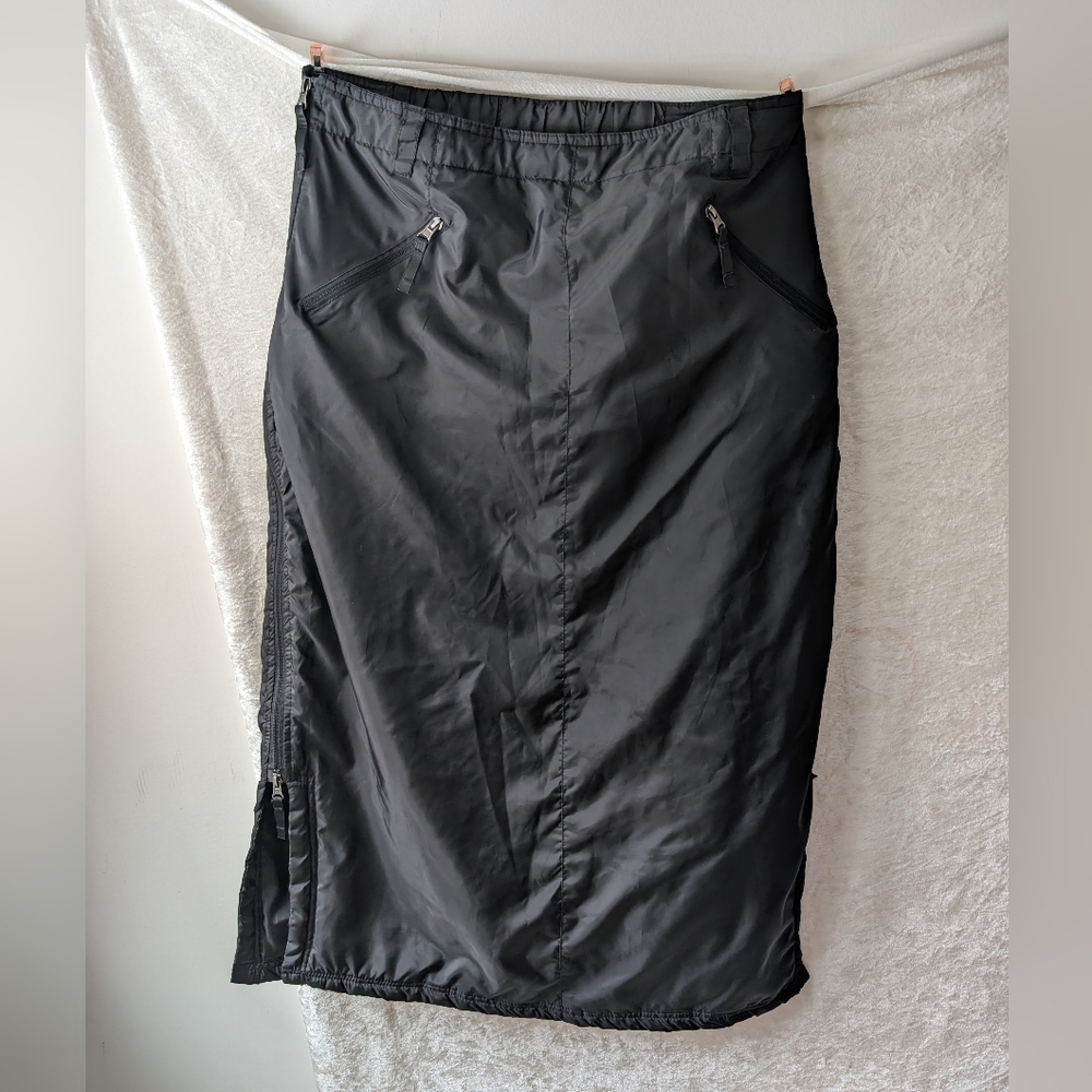 Glaciers Edge Insulated Puffer Skirt Double Zip Long Zip Pockets Belt Loops